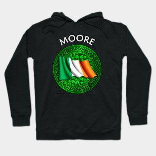 Irish Flag Shamrock Celtic Knot - Moore Hoodie